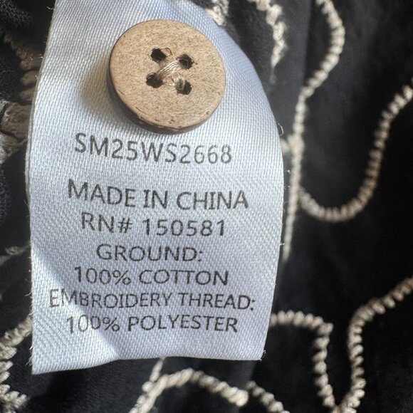 Flag & Anthem mens short sleeve, all cotton, embroidered casual shirt size XL - Picture 8 of 9